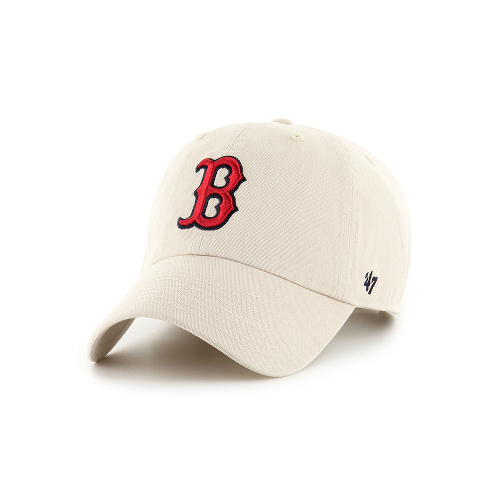 47 Brand Boston Red Sox Bone/Team 47 Clean Up W/ No Loop Label